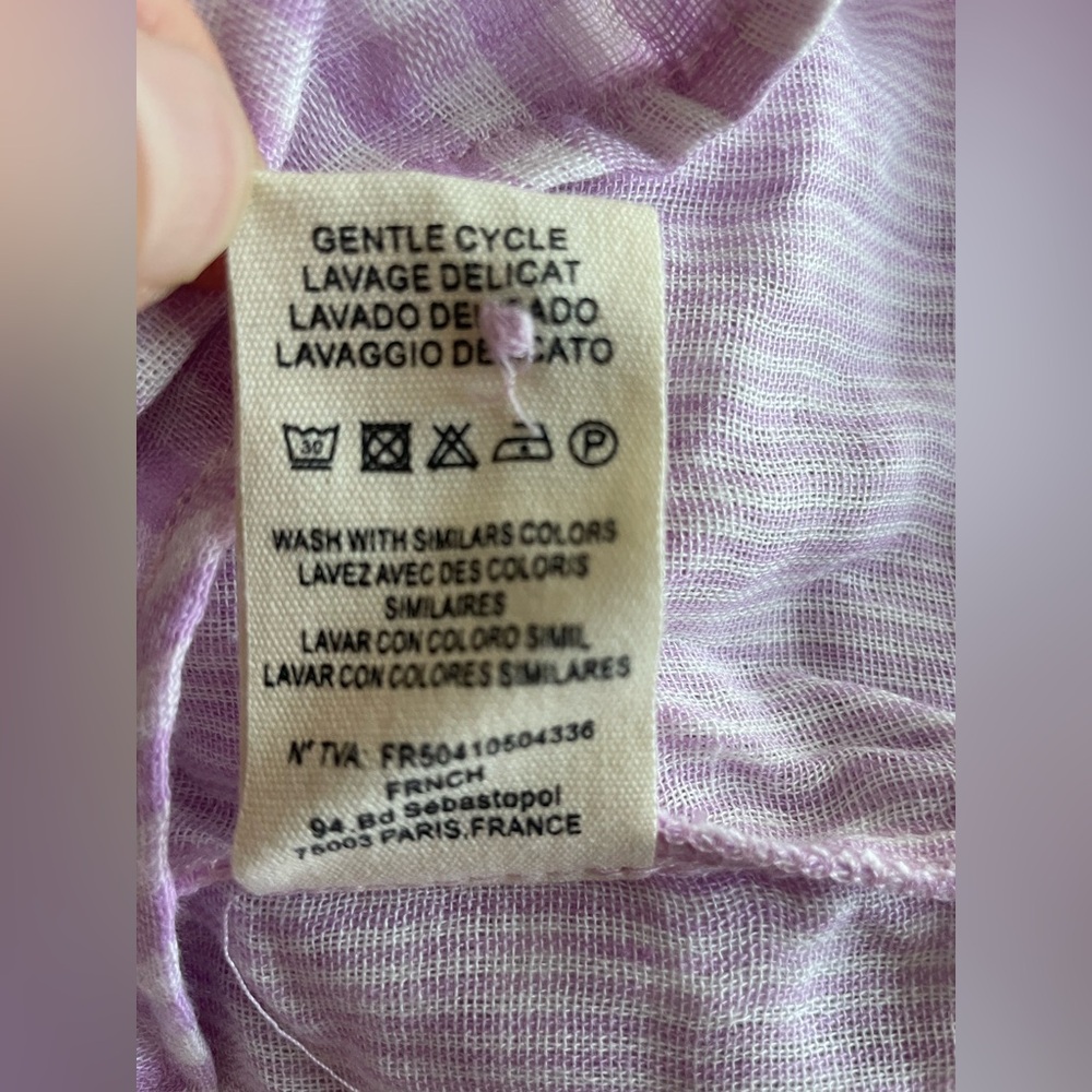 FRNCH Women Purple Blouse XS - Picture 7 of 7